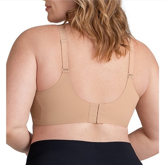 HoneyLove Wire Free CrossOver skin color tan Bra - Picture 3 of 10